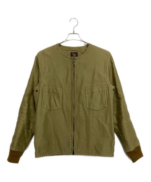 Geruga（ゲルガ）Geruga (ゲルガ) ノーカラーブルゾン カーキ サイズ:SIZE 3の古着・服飾アイテム
