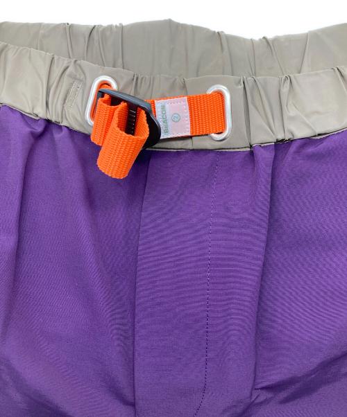 kolor/BEACON（カラービーコン）kolor/BEACON (カラービーコン) ベルテッドイージーパンツ パープル サイズ:2の古着・服飾アイテム