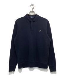 FRED PERRY（フレッドペリー）の古着「スウェットポロシャツ」｜ネイビー