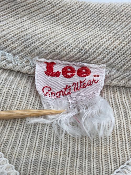 LEE（リー）LEE (リー) ビンテージ復刻モデル 両Vスウェット ベージュ サイズ:Lの古着・服飾アイテム