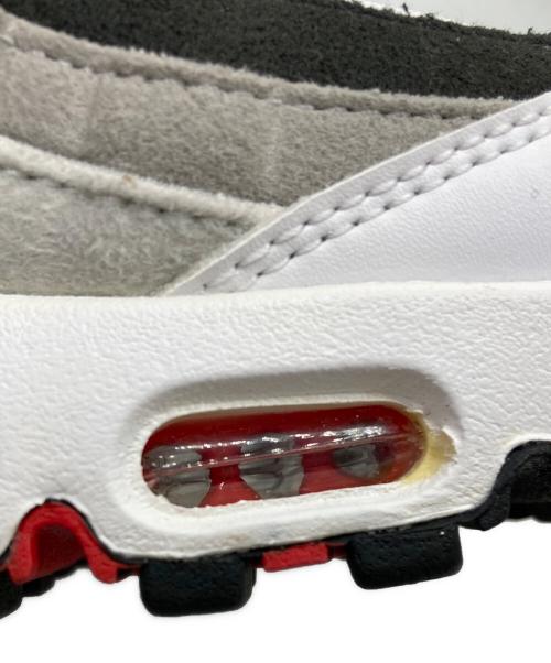 NIKE（ナイキ）NIKE (ナイキ) AIR MAX 95 BIG BUBBLE PREMIUM ホワイト×グレー×レッド サイズ:US 9.5の古着・服飾アイテム