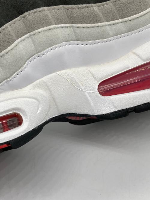 NIKE（ナイキ）NIKE (ナイキ) AIR MAX 95 BIG BUBBLE PREMIUM ホワイト×グレー×レッド サイズ:US 9.5の古着・服飾アイテム