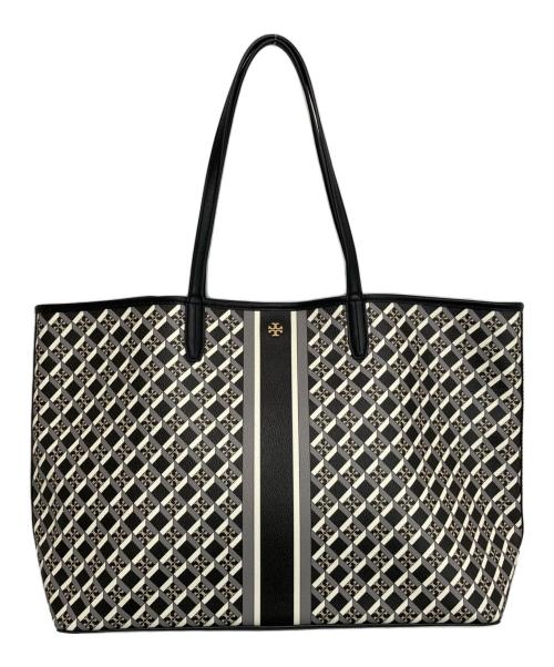 TORY BURCH（トリーバーチ）TORY BURCH (トリーバーチ) ジオロゴトートバッグ ブラックの古着・服飾アイテム