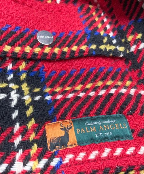 Palm Angels（パーム エンジェルス）Palm Angels (パーム エンジェルス) CHECK ZIPPED OVERSHIRT レッド サイズ:46の古着・服飾アイテム