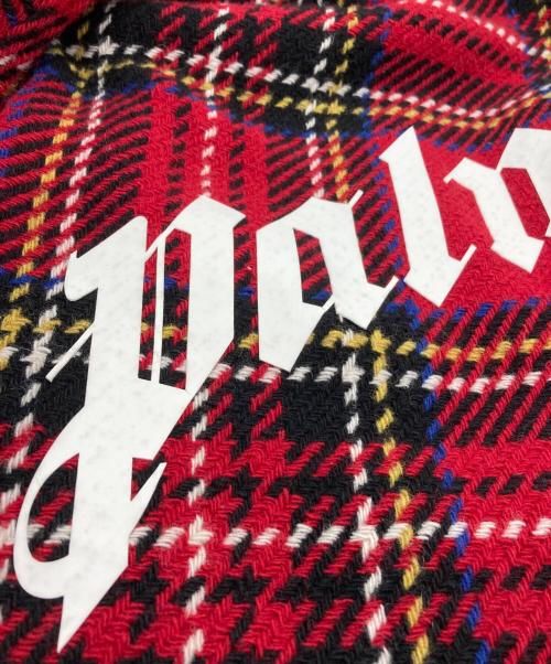 Palm Angels（パーム エンジェルス）Palm Angels (パーム エンジェルス) CHECK ZIPPED OVERSHIRT レッド サイズ:46の古着・服飾アイテム