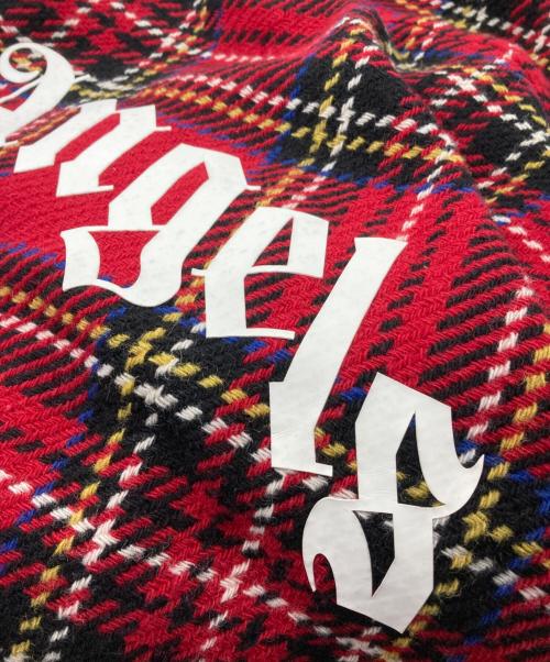 Palm Angels（パーム エンジェルス）Palm Angels (パーム エンジェルス) CHECK ZIPPED OVERSHIRT レッド サイズ:46の古着・服飾アイテム