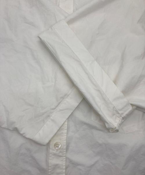 BALENCIAGA（バレンシアガ）BALENCIAGA (バレンシアガ) ロゴプリント半袖BDシャツ ホワイト サイズ:38の古着・服飾アイテム