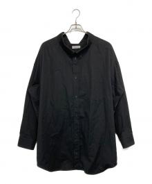 BALENCIAGA（バレンシアガ）の古着「バックロゴオーバーサイズシャツ」｜ブラック
