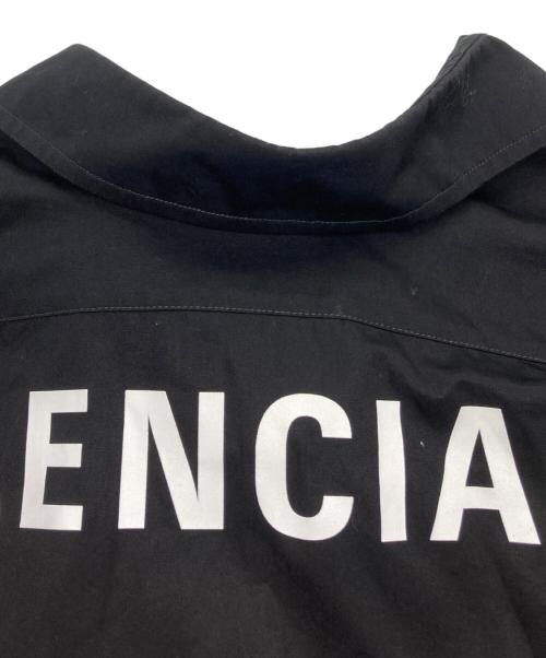 BALENCIAGA（バレンシアガ）BALENCIAGA (バレンシアガ) バックロゴオーバーサイズシャツ ブラック サイズ:36の古着・服飾アイテム