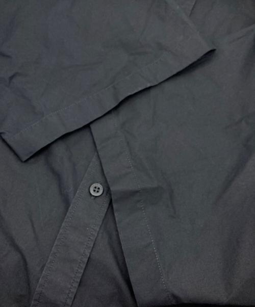 BALENCIAGA（バレンシアガ）BALENCIAGA (バレンシアガ) バック BBロゴ ボタンダウン 半袖 ドレス シャツ ブラック サイズ:39の古着・服飾アイテム
