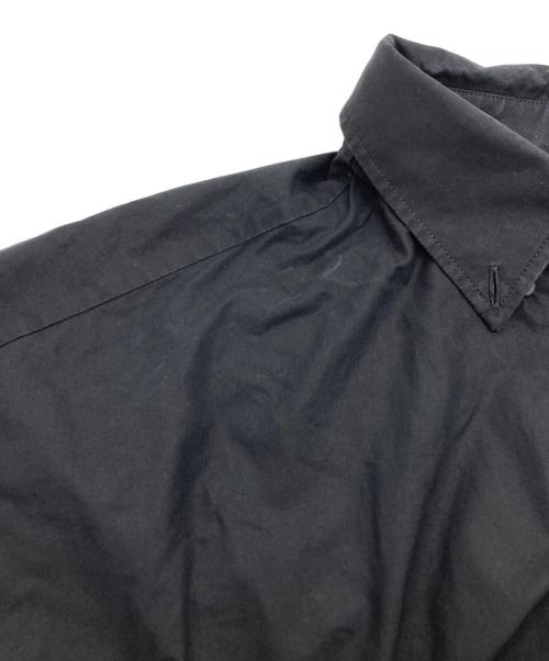 BALENCIAGA（バレンシアガ）BALENCIAGA (バレンシアガ) バック BBロゴ ボタンダウン 半袖 ドレス シャツ ブラック サイズ:39の古着・服飾アイテム