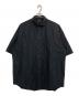 BALENCIAGA（バレンシアガ）の古着「バック BBロゴ ボタンダウン 半袖 ドレス シャツ」｜ブラック