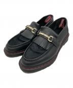 Dr.Martensドクターマーチン）の古着「ADRIAN SNAFFLE CNY ハラコタッセルローファー」｜ブラック×レッド