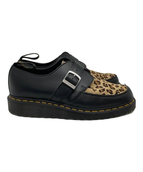 Dr.Martens（ドクターマーチン）Dr.Martens (ドクターマーチン) RAMSEY MONK レオパードシューズ ブラック×ベージュ サイズ:UK8の古着・服飾アイテム