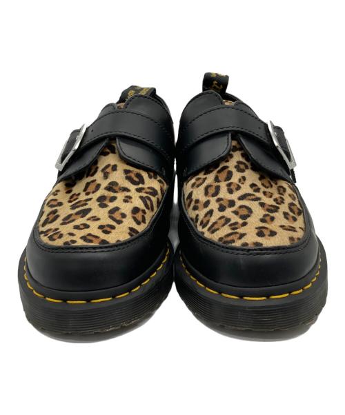 Dr.Martens（ドクターマーチン）Dr.Martens (ドクターマーチン) RAMSEY MONK レオパードシューズ ブラック×ベージュ サイズ:UK8の古着・服飾アイテム