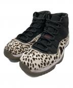 NIKEナイキ）の古着「Women's Air Jordan 11 "Animal Instinct/Safari"」｜ホワイト×ブラック