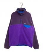 Patagoniaパタゴニア）の古着「Men’s Lightweight Synchilla Snap-T Pullover」｜パープル×ブルー