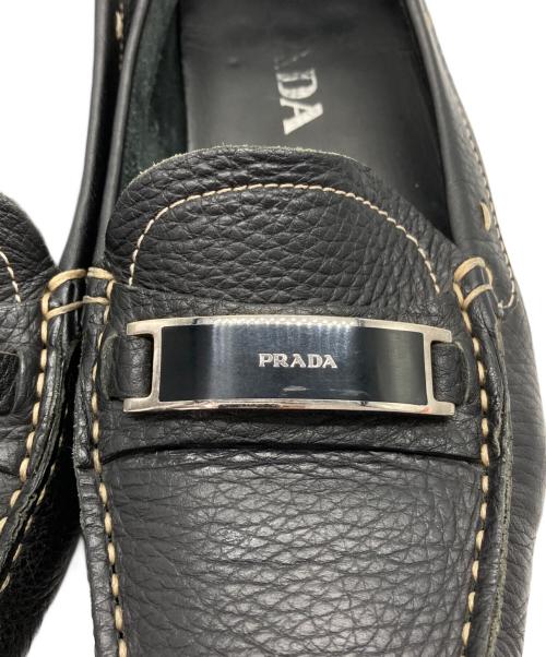 PRADA（プラダ）PRADA (プラダ) ドライビングシューズ ブラック サイズ:36の古着・服飾アイテム