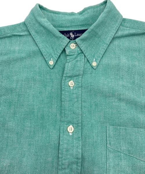 RALPH LAUREN（ラルフローレン）RALPH LAUREN (ラルフローレン) The Big Oxford 裾ポニー ボタンダウンシャツ グリーン サイズ:Lの古着・服飾アイテム