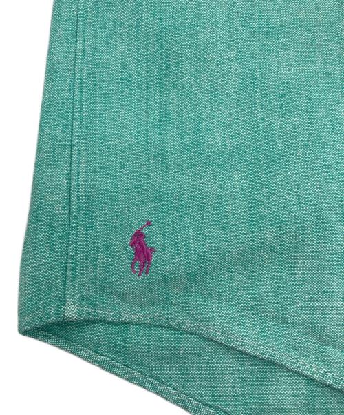 RALPH LAUREN（ラルフローレン）RALPH LAUREN (ラルフローレン) The Big Oxford 裾ポニー ボタンダウンシャツ グリーン サイズ:Lの古着・服飾アイテム