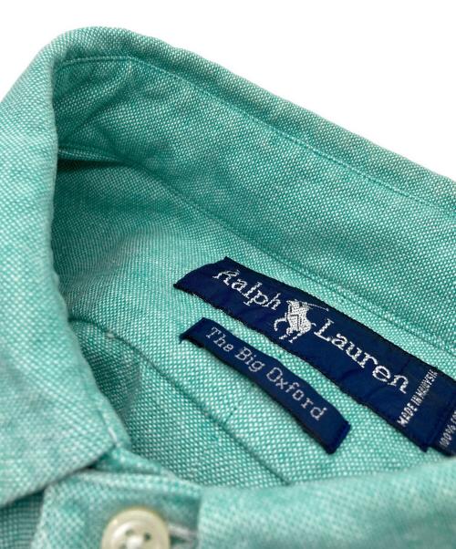 RALPH LAUREN（ラルフローレン）RALPH LAUREN (ラルフローレン) The Big Oxford 裾ポニー ボタンダウンシャツ グリーン サイズ:Lの古着・服飾アイテム