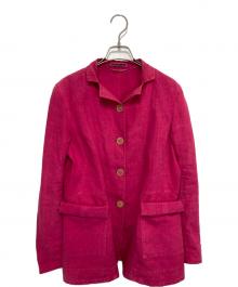 JIL SANDER（ジルサンダー）の古着「リネンカバーオール」｜レッド