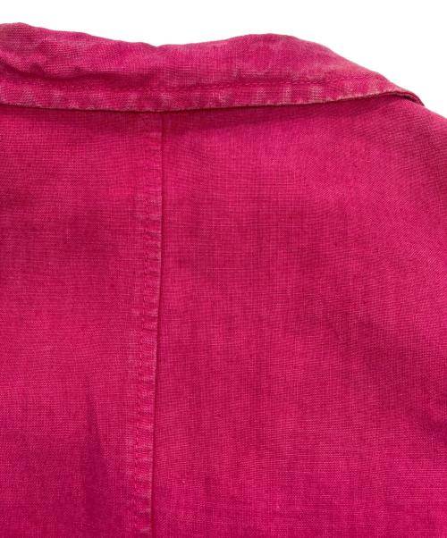 JIL SANDER（ジルサンダー）JIL SANDER (ジルサンダー) リネンカバーオール レッド サイズ:38の古着・服飾アイテム