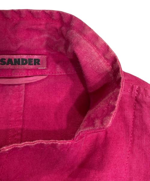 JIL SANDER（ジルサンダー）JIL SANDER (ジルサンダー) リネンカバーオール レッド サイズ:38の古着・服飾アイテム