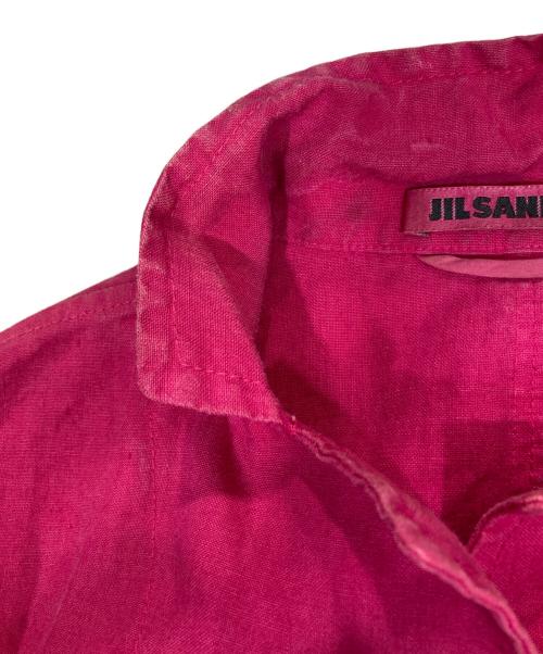 JIL SANDER（ジルサンダー）JIL SANDER (ジルサンダー) リネンカバーオール レッド サイズ:38の古着・服飾アイテム