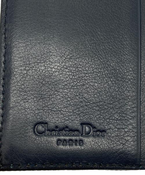 Christian Dior（クリスチャン ディオール）Christian Dior (クリスチャン ディオール) サドル型 トロッターコンパクトウォレット インディゴの古着・服飾アイテム