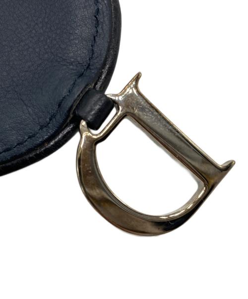 Christian Dior（クリスチャン ディオール）Christian Dior (クリスチャン ディオール) サドル型 トロッターコンパクトウォレット インディゴの古着・服飾アイテム