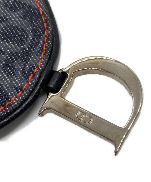 Christian Dior（クリスチャン ディオール）Christian Dior (クリスチャン ディオール) サドル型 トロッターコンパクトウォレット インディゴの古着・服飾アイテム
