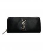 Saint Laurent Parisサンローランパリ）の古着「カサンドラ ジップアラウンドウォレット」｜ブラック