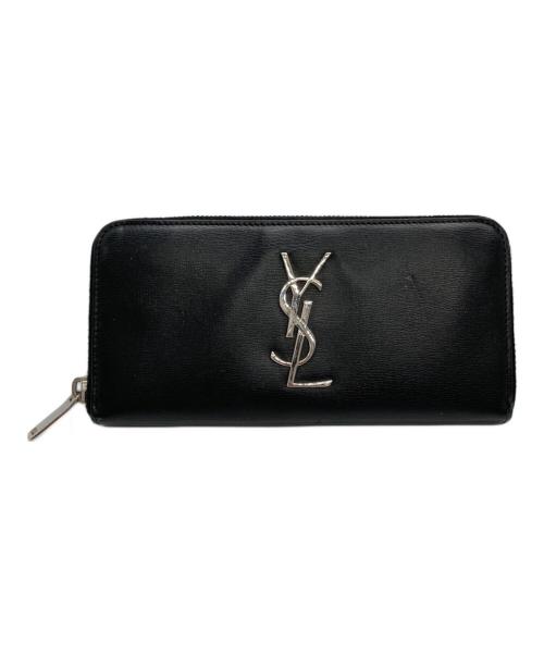 Saint Laurent Paris（サンローランパリ）Saint Laurent Paris (サンローランパリ) カサンドラ ジップアラウンドウォレット ブラックの古着・服飾アイテム