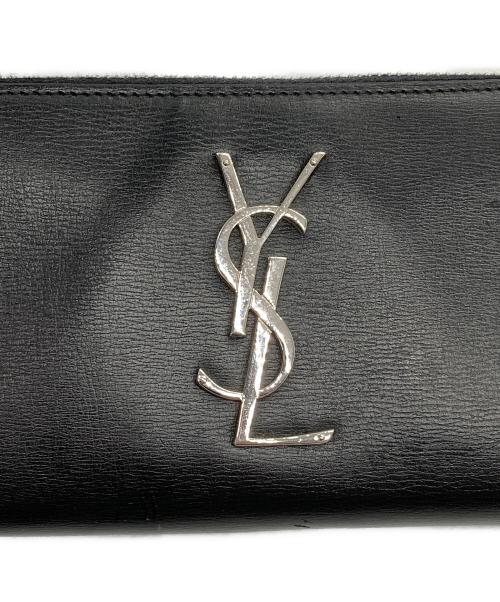 Saint Laurent Paris（サンローランパリ）Saint Laurent Paris (サンローランパリ) カサンドラ ジップアラウンドウォレット ブラックの古着・服飾アイテム