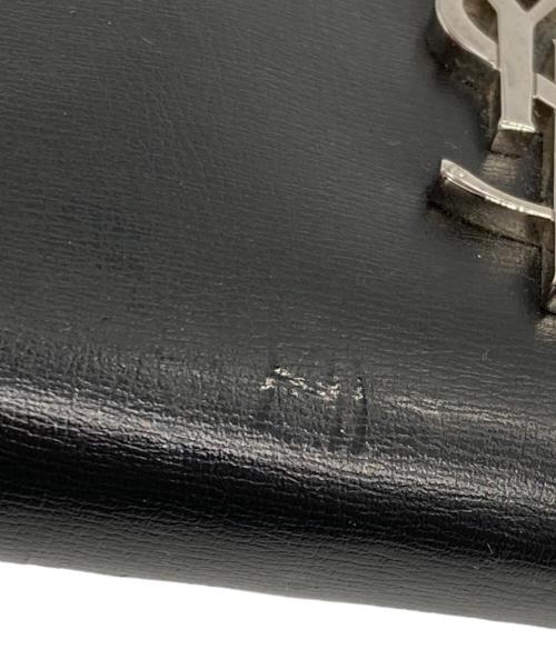 Saint Laurent Paris（サンローランパリ）Saint Laurent Paris (サンローランパリ) カサンドラ ジップアラウンドウォレット ブラックの古着・服飾アイテム