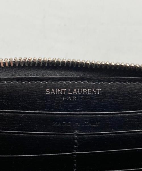 Saint Laurent Paris（サンローランパリ）Saint Laurent Paris (サンローランパリ) カサンドラ ジップアラウンドウォレット ブラックの古着・服飾アイテム