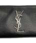 中古・古着 Saint Laurent Paris (サンローランパリ) カサンドラ ジップアラウンドウォレット ブラック：23000円