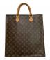 LOUIS VUITTON（ルイ ヴィトン）の古着「モノグラム サックプラ トートバッグ」｜ブラウン
