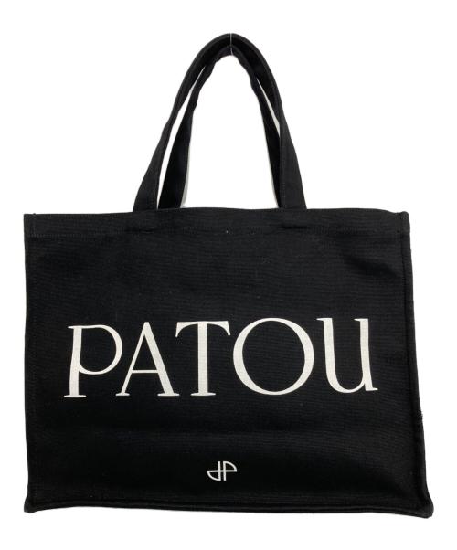 patou（パトゥ）patou (パトゥ) オーガニックコットン パトゥ キャンバストート ブラック×ホワイトの古着・服飾アイテム