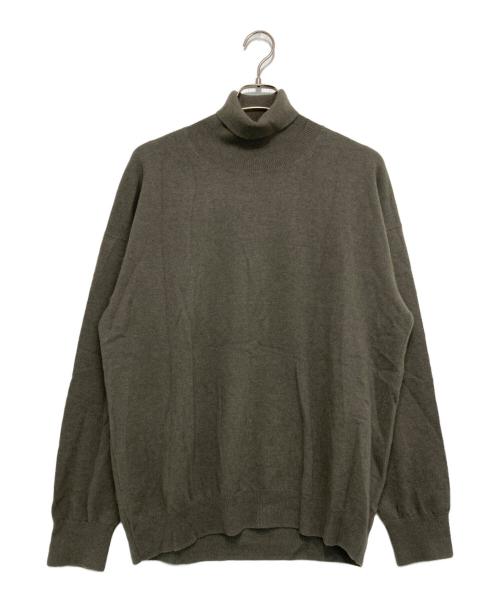 cash & barba（キャッシュアンドバルバ）cash & barba (キャッシュアンドバルバ) モンゴリアンカシミヤ タートルネック Sage Green サイズ:3の古着・服飾アイテム