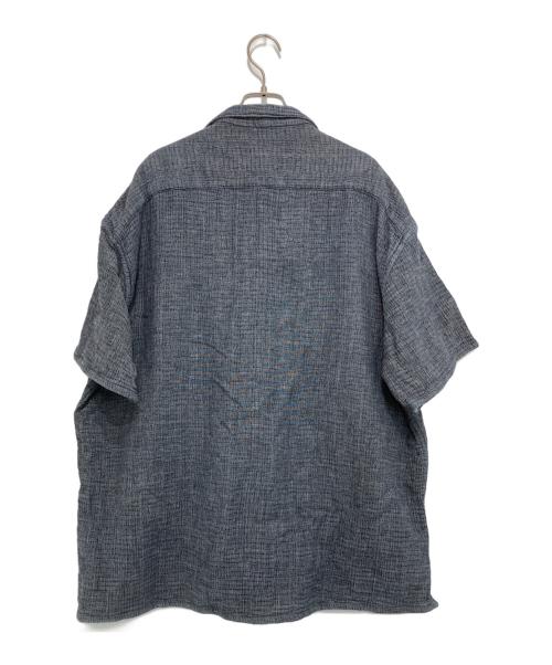 Porter Classic（ポータークラシック）Porter Classic (ポータークラシック) SASHIKO STRETCH KEROUAC SHIRT ネイビー サイズ:Ｌの古着・服飾アイテム