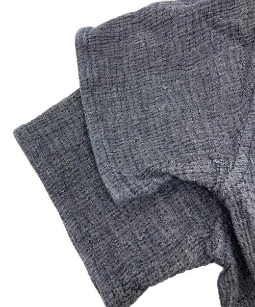 Porter Classic（ポータークラシック）Porter Classic (ポータークラシック) SASHIKO STRETCH KEROUAC SHIRT ネイビー サイズ:Ｌの古着・服飾アイテム