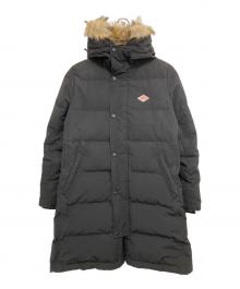 DANTON（ダントン）の古着「FAUX FUR HOODED DOWN COAT」｜ブラック