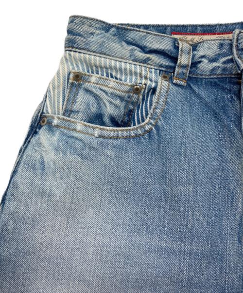 DOUBLE STANDARD（ダブルスタンダード）DOUBLE STANDARD (ダブルスタンダード) ユーズド加工デニムスカート インディゴ サイズ:38の古着・服飾アイテム