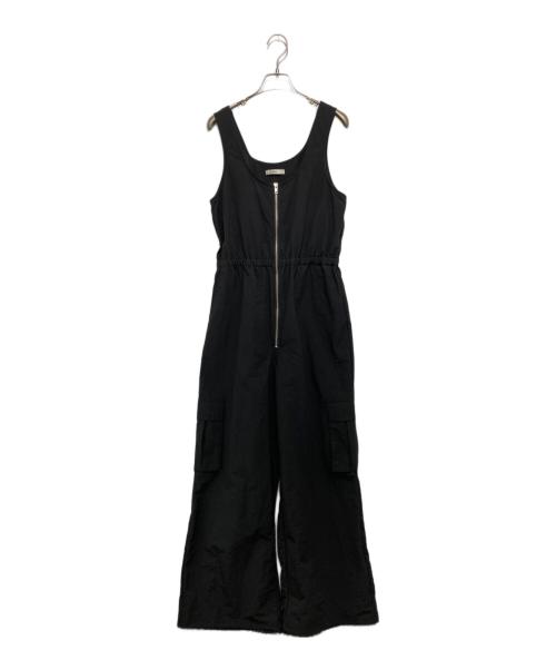 anuke（アンヌーク）anuke (アンヌーク) Nylon Zip Combinaison ブラック サイズ:38の古着・服飾アイテム