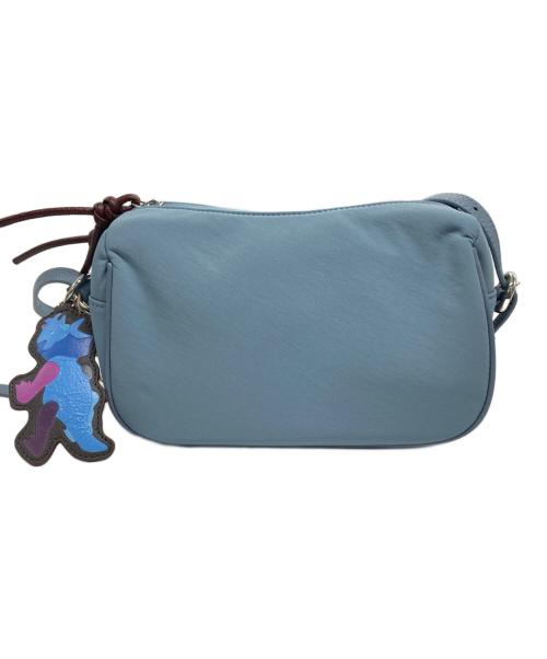 ear PAPILLONNER（イアパピヨネ）ear PAPILLONNER (イアパピヨネ) コラボチャーム付きショルダーバッグ ブルー 未使用品の古着・服飾アイテム