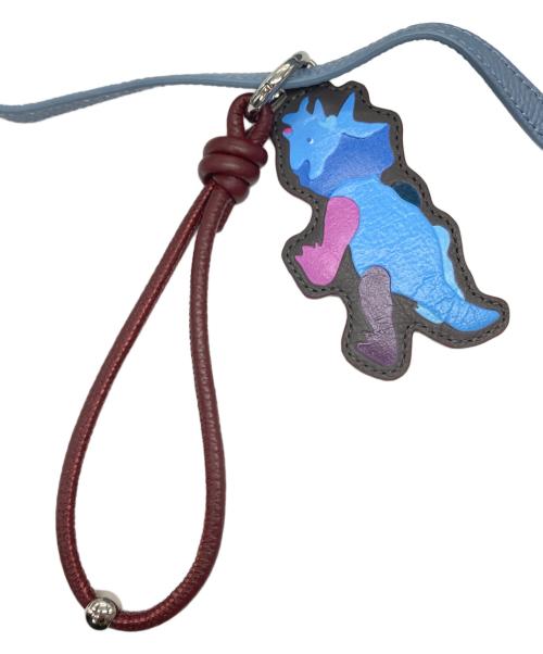 ear PAPILLONNER（イアパピヨネ）ear PAPILLONNER (イアパピヨネ) コラボチャーム付きショルダーバッグ ブルー 未使用品の古着・服飾アイテム