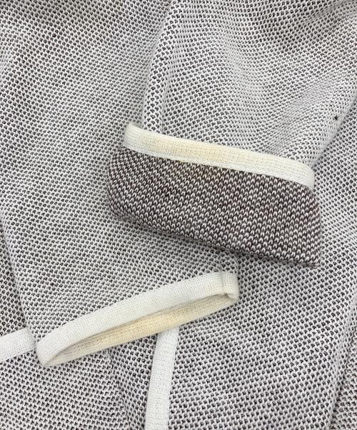 LARDINI（ラルディーニ）LARDINI (ラルディーニ) コットンリネン 2B ニットジャケット ベージュ サイズ:Sの古着・服飾アイテム