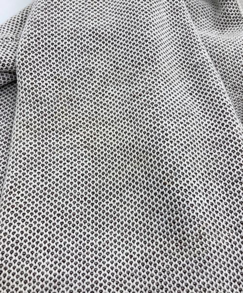 LARDINI（ラルディーニ）LARDINI (ラルディーニ) コットンリネン 2B ニットジャケット ベージュ サイズ:Sの古着・服飾アイテム